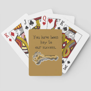 Jeu De Cartes Remerciement aux employés Équipe clé d'or Apprecia