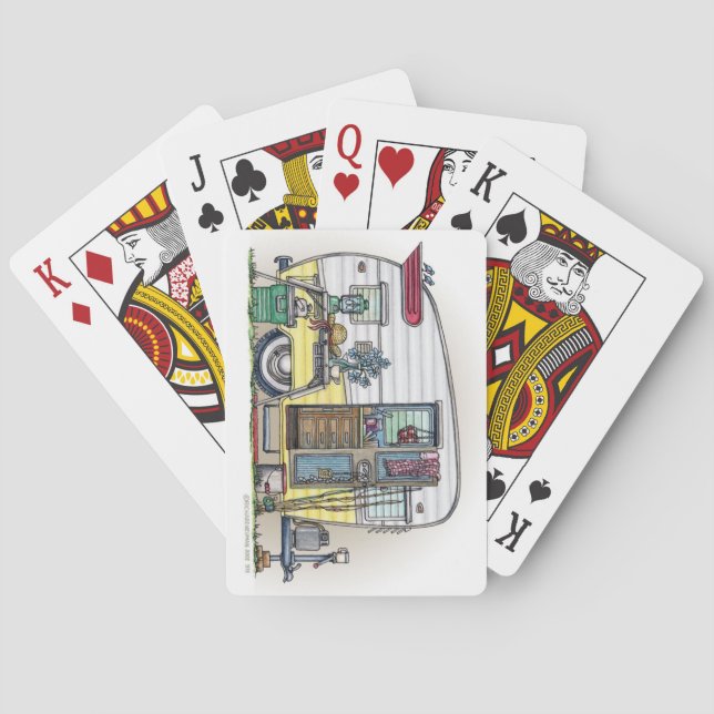 Jeu De Cartes Remorque Camper Shasta RV (dos)