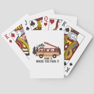 Jeu De Cartes Remorque Camping RV "Home is Where You Park It"