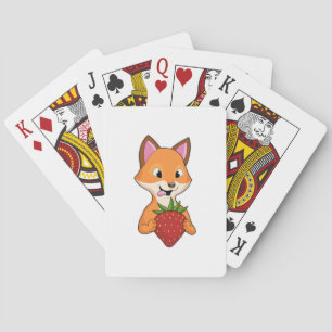 Jeu De Cartes Renard avec fraise