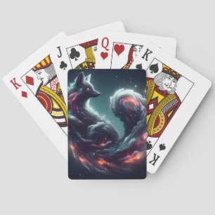 Jeu De Cartes Renard cosmique à l'esprit étoilé, animal fantasti