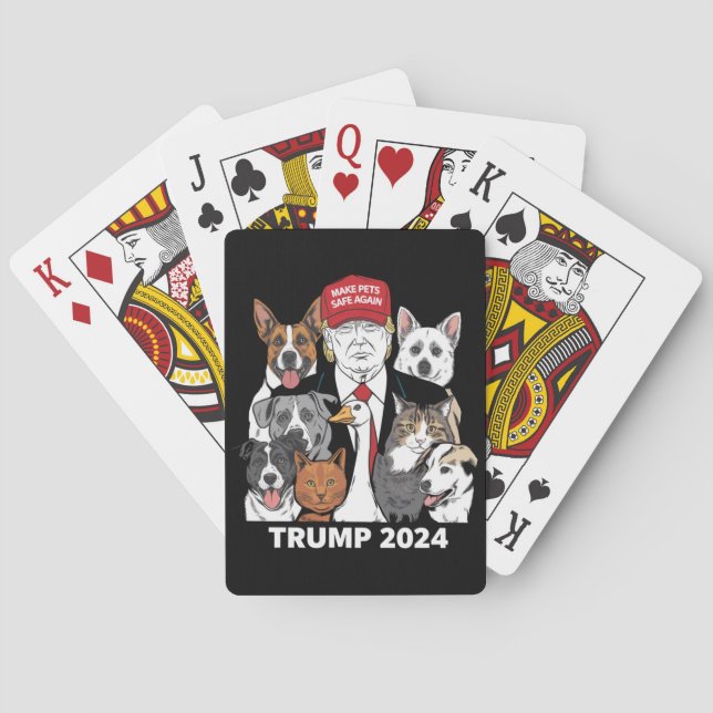 Jeu De Cartes Rendre les animaux en sécurité Trump 2024 Sauver n (dos)