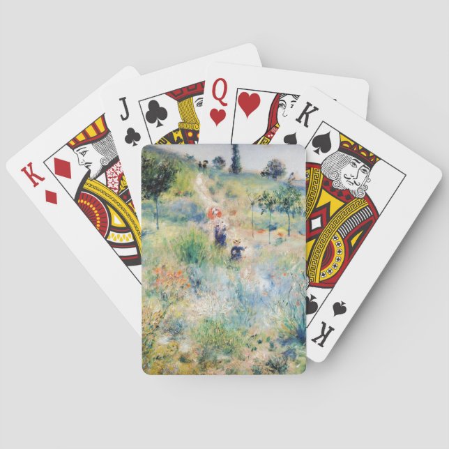 Jeu De Cartes Renoir - Chemin menant à travers l'herbe haute (dos)