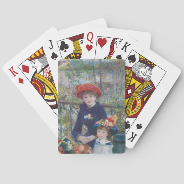 Jeu De Cartes Renoir Deux Soeurs Terrasse Français Impressionnis (dos)
