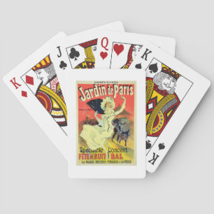 Jeu De Cartes Reproduction d'une affiche publicitaire du 'Jardin
