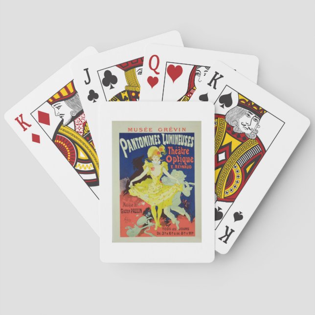 Jeu De Cartes Reproduction d'une affiche publicitaire 'Pantomime (dos)