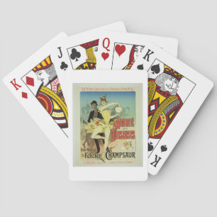 Jeu De Cartes Reproduction of a poster advertising