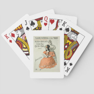 Jeu De Cartes Reproduction of a poster advertising the 'Salon