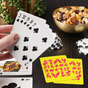Jeu De Cartes RESTE FORT style graffiti motivant