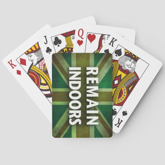 Jeu De Cartes Rester à l'intérieur des cartes de jeu (dos)