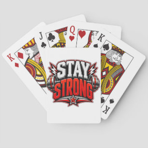 Jeu De Cartes Restez Fort Motivation Fitness Conception de salle