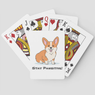 Jeu De Cartes Restez Pawsitif, Restez Positif, Cute Dog Pun Corg