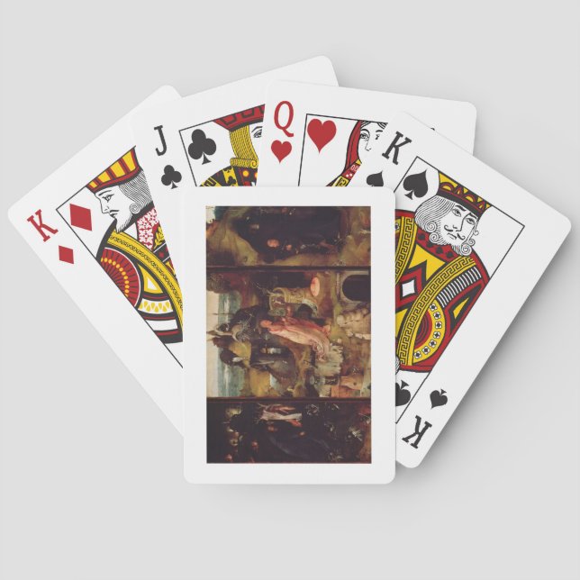Jeu De Cartes Retable des ermites (huile sur le panneau) (dos)