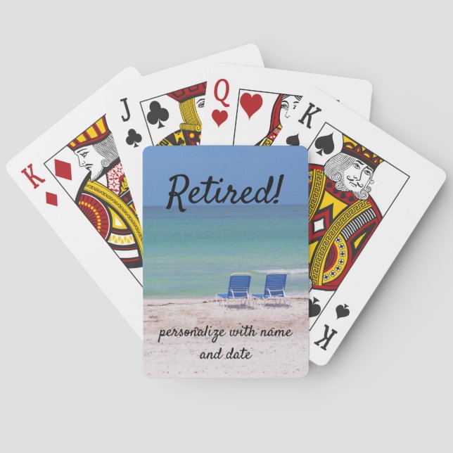 Jeu De Cartes Retraite de chaises de plage (dos)