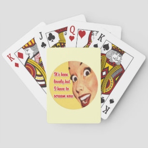 Jeu De Cartes Retro 1950 Femme au foyer amusant Jouer des cartes