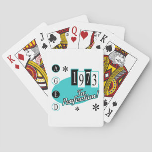 Jeu De Cartes Retro 1973 50e anniversaire