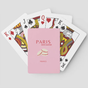 Jeu De Cartes Retro Abstrait Pastel Paris Pink ans Pastel Travel
