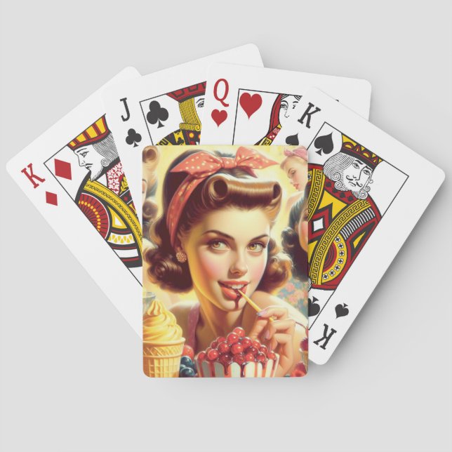 Jeu De Cartes Retro Candy Girls (dos)