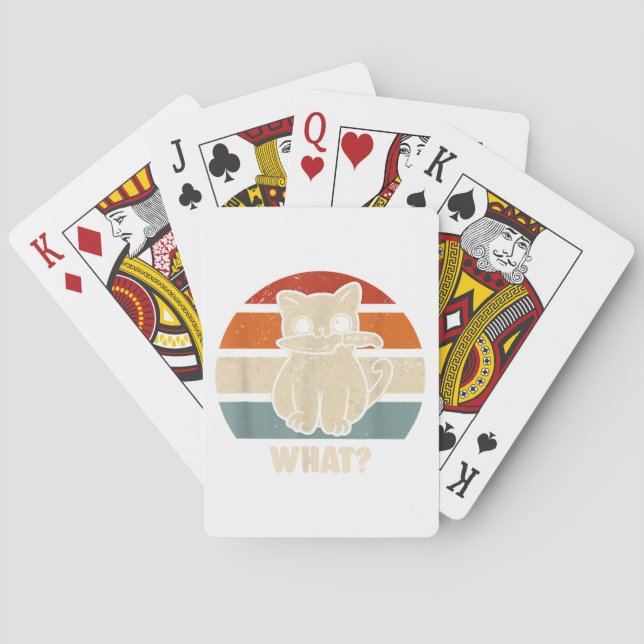 Jeu De Cartes Rétro Ce Chat Couteau Meow Kitty Funny Chats Maman (dos)