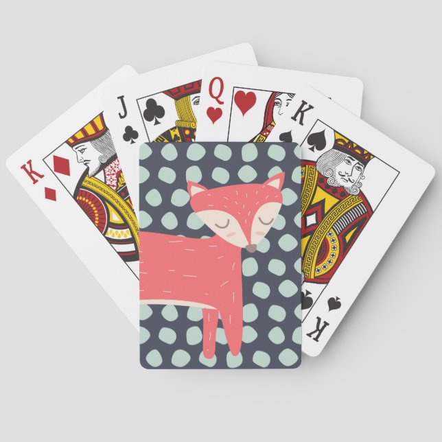 Jeu De Cartes Retro Fox (dos)
