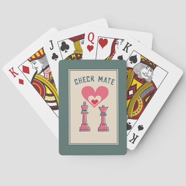 Jeu De Cartes Retro fun Valentine Dons Checkmate (dos)