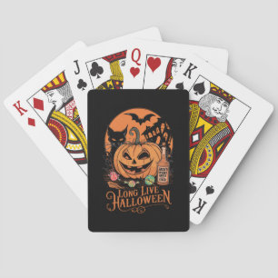 Jeu De Cartes Retro Halloween Vive la saison effrayante d'automn