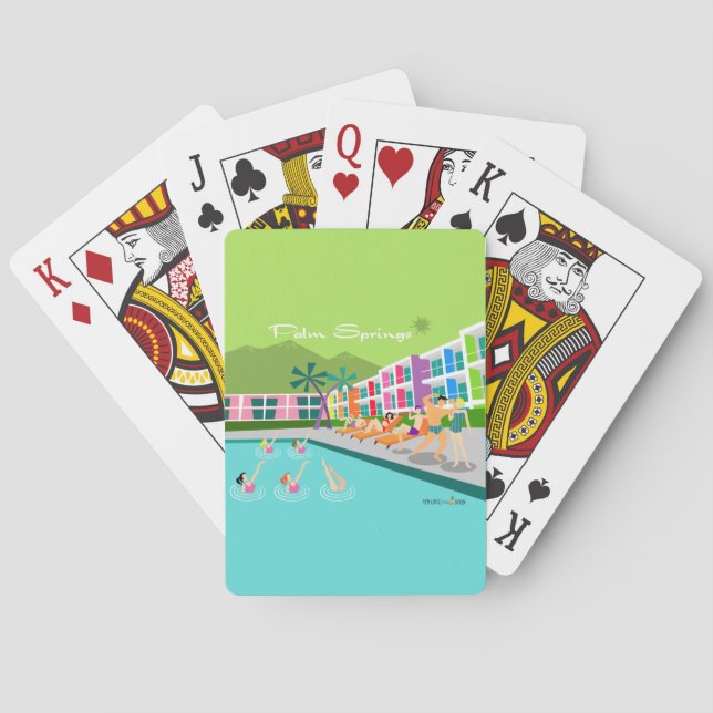 Jeu De Cartes Retro Palm Springs Hotel Classic Playing Cards (dos)