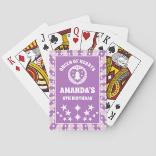 Jeu De Cartes Retro Purple Reine Des Coeurs Anniversaire