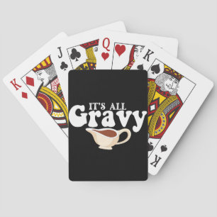 Jeu De Cartes Rétro Son Bébé Tout Gravy Chute Vintage Thanksgivi