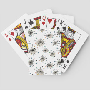 Jeu De Cartes Retro Starburst Mid Century Motif moderne