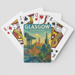 Jeu De Cartes Retro Travel Glasgow Écosse