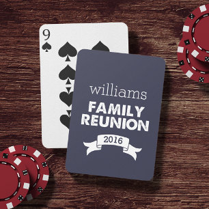 Jeu De Cartes Réunion de la famille Marine & White