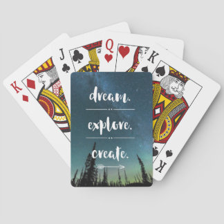 Jeu De Cartes Rêve. L'explorez. Créez. Cartes de jeu