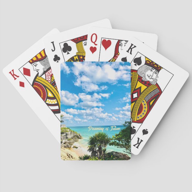 Jeu De Cartes Rêver de cartes de jeu Tulum (dos)