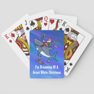 Jeu De Cartes Rêver D'Un Grand Noël De Requin Blanc