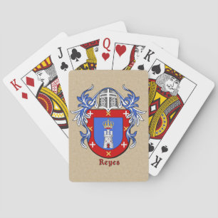 Jeu De Cartes Reyes Bouclier héraldique avec manteau