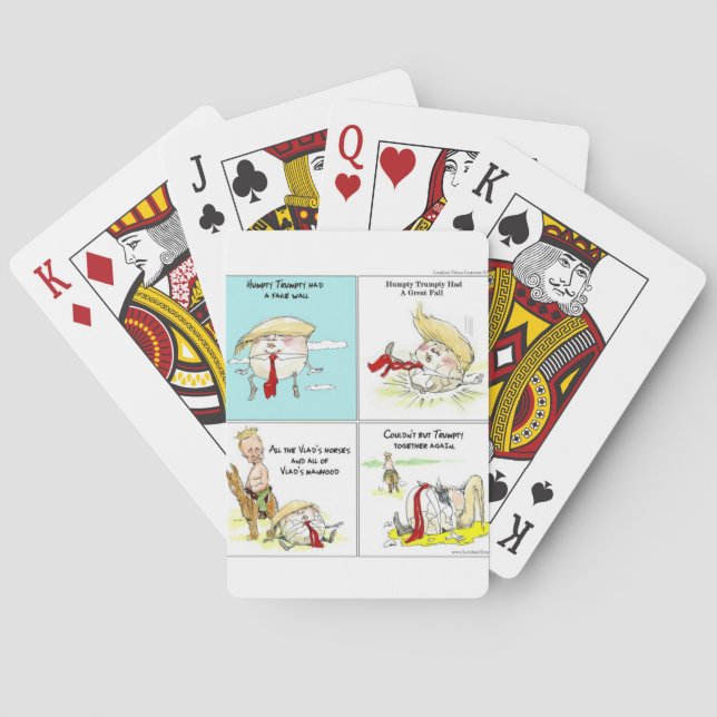 Jeu De Cartes Rick London "Trumpty Dumpty" Drôle cadeau Trump (dos)