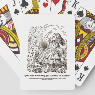 Jeu De Cartes Rien Qu'Un Pack De Cartes Wonderland Jouer Crd