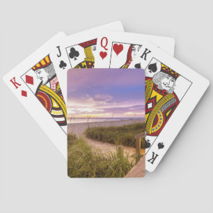 Jeu De Cartes Rivage et océan calme   la Floride de plage de