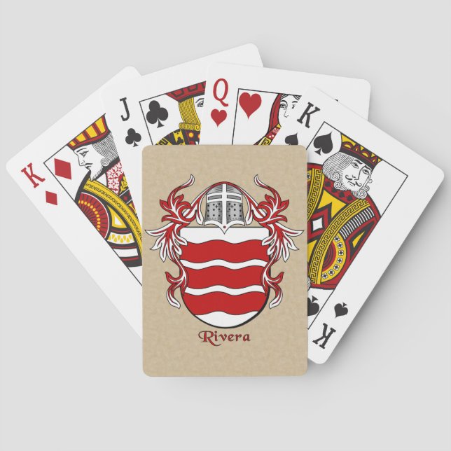 Jeu De Cartes Rivera Bouclier héraldique avec manteau (dos)