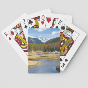Jeu De Cartes Rivière du Colorado avec montagnes et pins