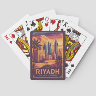 Jeu De Cartes Riyadh Arabie Saoudite Illustration Désert Art de