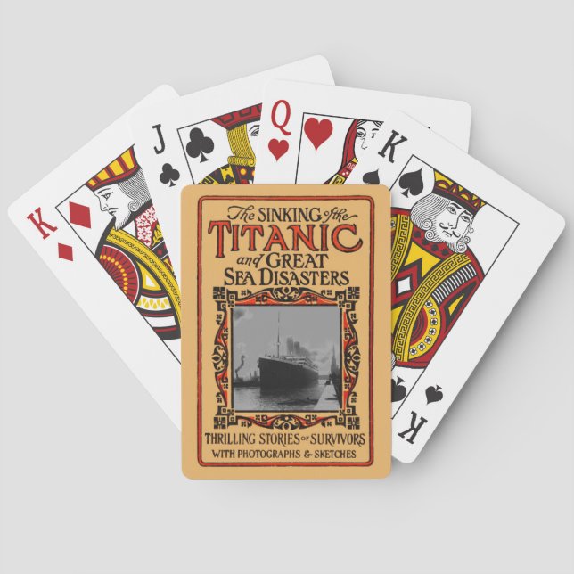 Jeu De Cartes RMS Titanic Nautical Cruise Ship Disaster 1912 (dos)