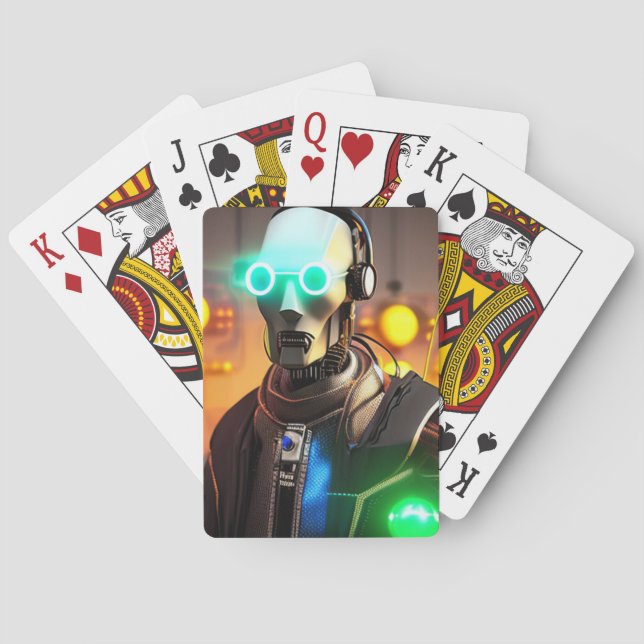 Jeu De Cartes Robot 2 Poker jouer aux cartes (dos)
