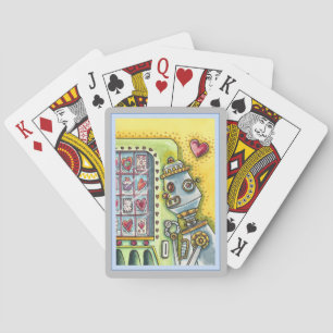 JEU DE CARTES ROBOT À LA RECHERCHE D'AMOUR, COEUR FOURNISSANT MA