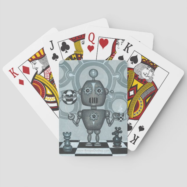 Jeu De Cartes Robot d'Échec-Compagnon (dos)