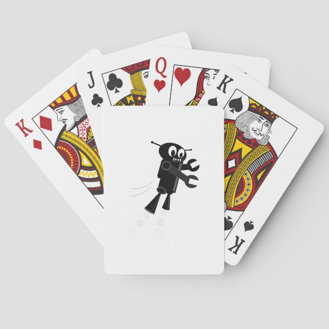 Jeu De Cartes Robot volant noir (dos)