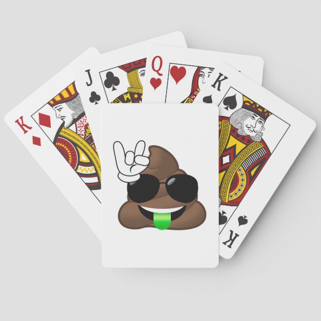 Jeu De Cartes Roche sur la dunette d'Emoji (dos)