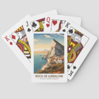 Rocher de Gibraltar Travel Art Vintage