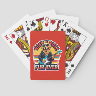 Jeu De Cartes Rocher et rouler fourrure jamais Golden Retriever 